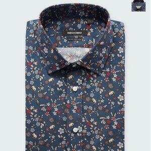 Men's Jacob Floral Multi Navy Shirt